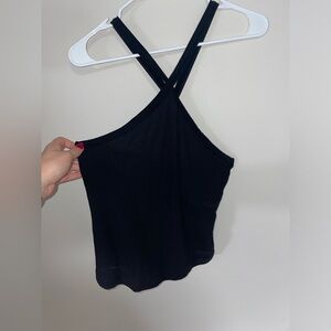 Old navy XL black cross tank top